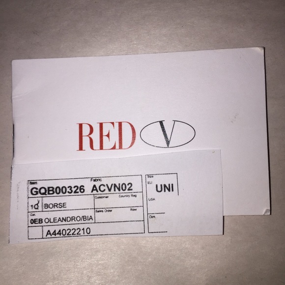 nwt auth (RED) VALENTINO navy/white POLKA DOT BOW - Picture 4 of 8